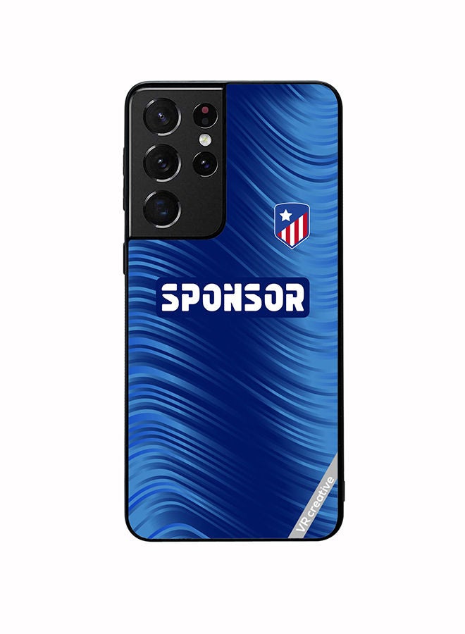 VR CREATIVE Protective Case Cover For Samsung Galaxy S21 Ultra 5G Soccer Jersey Design Design Multicolour - Image 1
