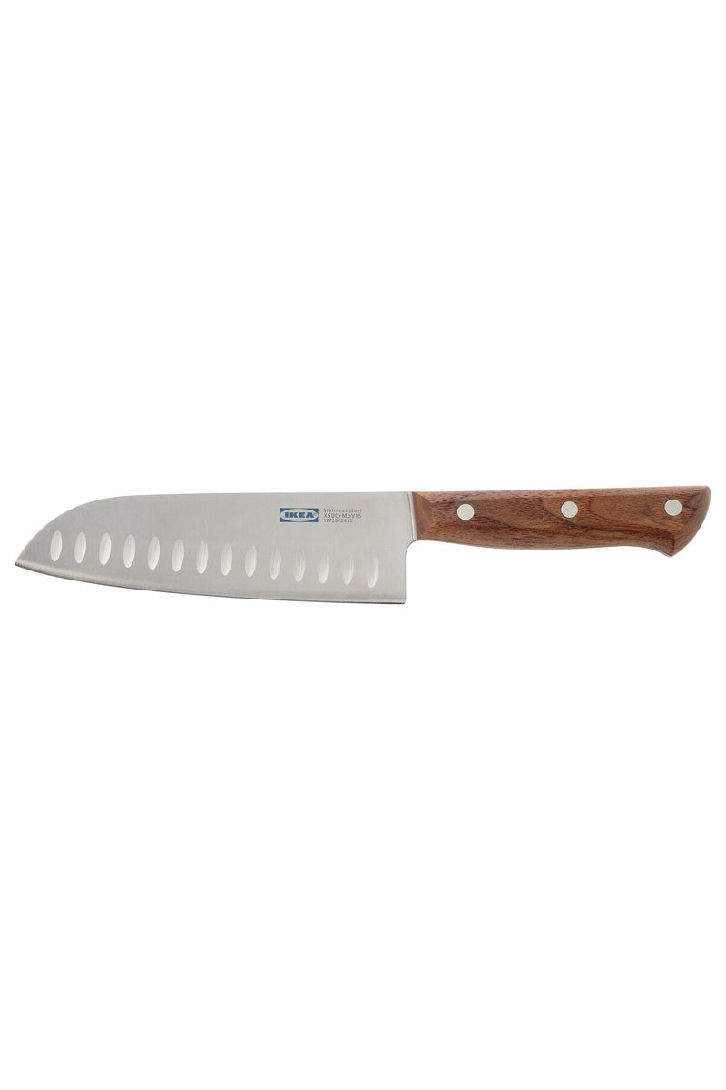 VARDAGEN Santoku knife, stainless steel/walnut, 16 cm - Image 1