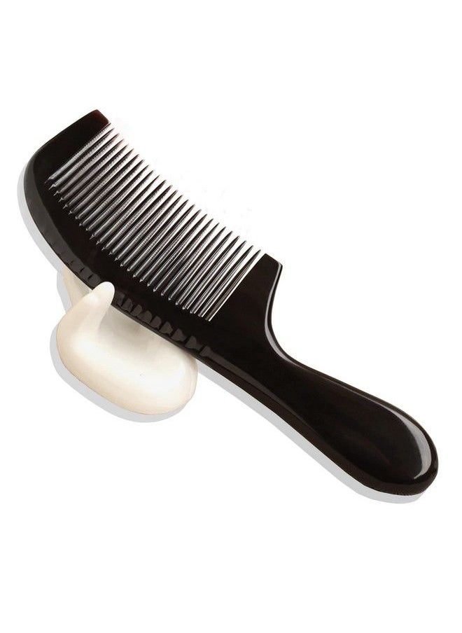 NBWDY - Natural 7.5Inch Black Buffalo Ox Horn Comb Handmade Premium Quality Antistatic Fulltooth Horn Comb Portable Bag Comb Massage Hair Comb(1Pcs) - Image 1