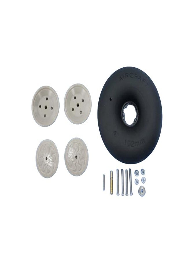 VilogaRC 1 PCS Fixed Wing Model Aircraft Wheel 5.5 Inches Inflatable PU Wheels Pneumatic Tires Landing Gear Wheel for RC Plane Replacement Parts (1pcs 5.5 Inch/ D140mm) - Image 5