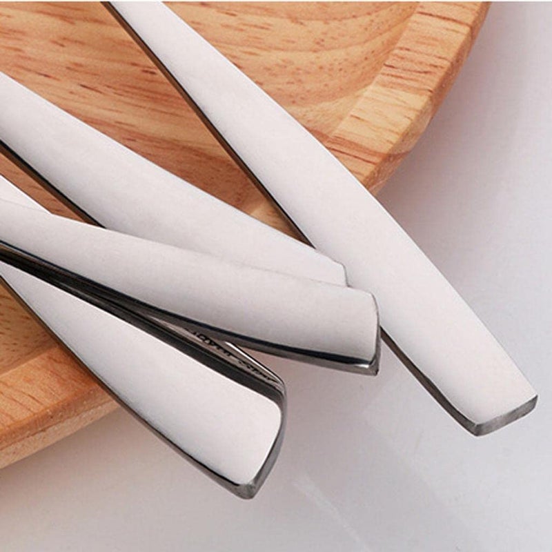 NAIDEV Stainless Steel Long Handle Spoon Korean Spoon Set for Home Kitchen or Restaurant Kitchen Utensil Eating Tableware Cutlery silverware Dishwasher Safe Tea spoon Use for HomeRestaurantset of 6 - Image 5