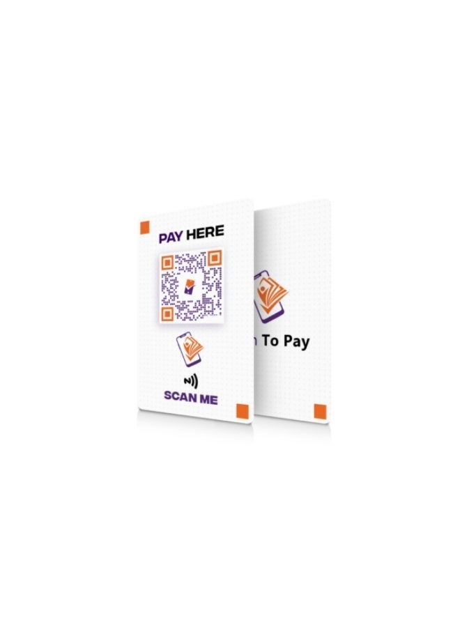 Smart contactless payment card with NFC and QR for fast payment – Accepts every digital wallet and  – A unified payment card for shops and professionals – Instant and easy collection via phone. - Image 2