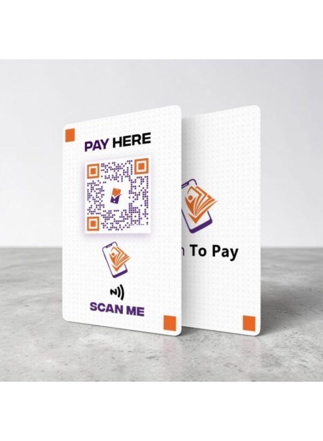 Smart contactless payment card with NFC and QR for fast payment – Accepts every digital wallet and  – A unified payment card for shops and professionals – Instant and easy collection via phone. - Image 1