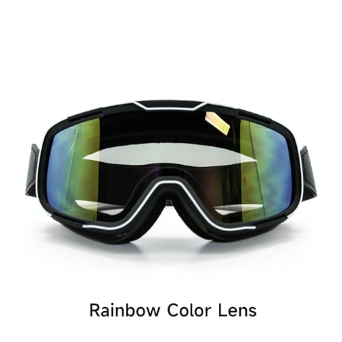 EnzoDate Motorcycle Goggles with TPU Frame, PC Anti-Collision Lens, Three-Layer Sponge Windproof Design, Sports Glasses, Black - Image 5