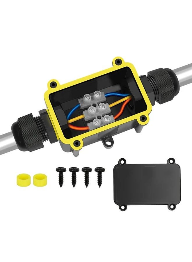 5 Way Plastic Junction Box 90x60x34mm Electrical Grounding Busbar Easy Installation - Image 2