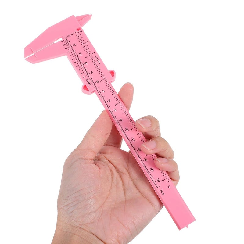 Mipcase 4 قطع من الفرجار البلاستيكي الخفيف، أداة قياس لطلاب مختبرات تعلم العلوم - Image 5