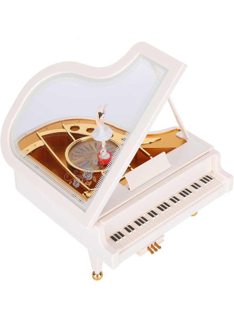 صندوق موسيقى بيانو لفتاة راقصة الباليه ، صندوق موسيقى متعدد الوظائف مصنوع بحرفية رائعة، صندوق موسيقى بيانو لغرفة المعيشة - Image 1