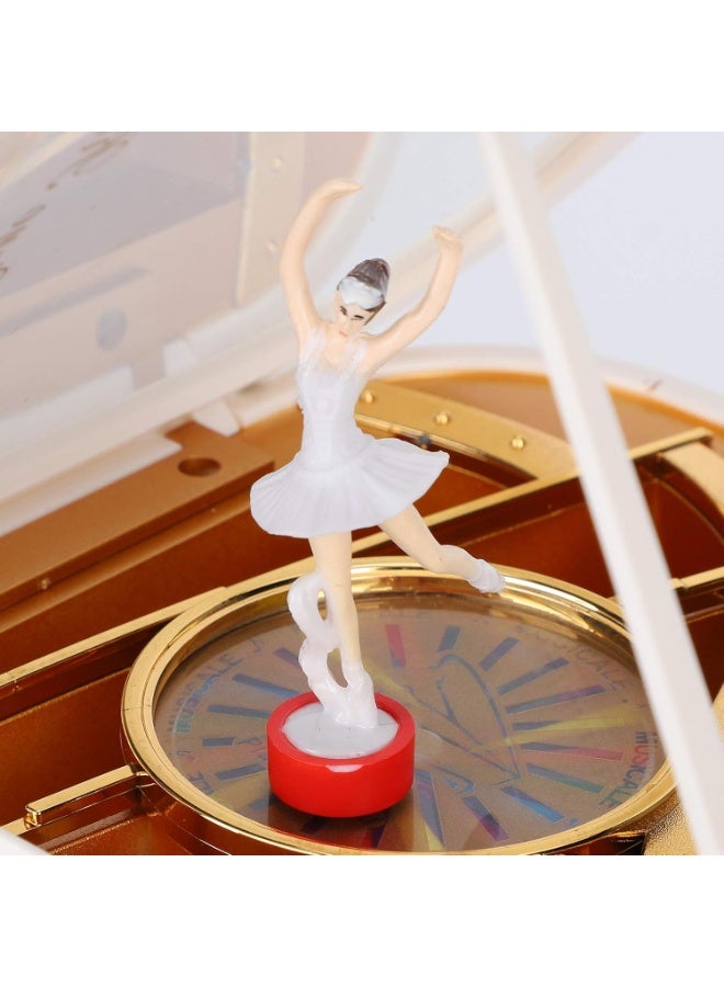 صندوق موسيقى بيانو لفتاة راقصة الباليه ، صندوق موسيقى متعدد الوظائف مصنوع بحرفية رائعة، صندوق موسيقى بيانو لغرفة المعيشة - Image 4