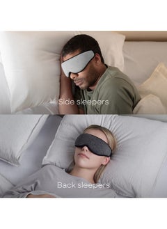 OSTRICH PILLOW Ostrichpillow Eye Mask Sleep Mask - 100% Blackout, No Pressure On Eyes, Soft & Breathable, Adjustable Fit, Sleep Mask for Women Men, Travel Bag Included  - Image 4
