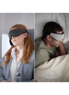 OSTRICH PILLOW Ostrichpillow Eye Mask Sleep Mask - 100% Blackout, No Pressure On Eyes, Soft & Breathable, Adjustable Fit, Sleep Mask for Women Men, Travel Bag Included  - Image 5