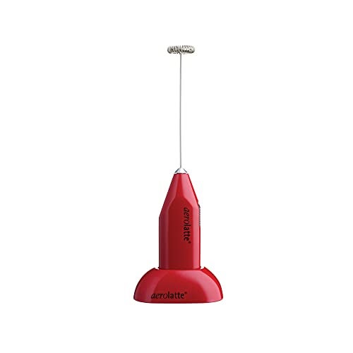 Aerolatte Milk Frother with Counter Stand, The Original Steam-Free Frother, Red - Image 5