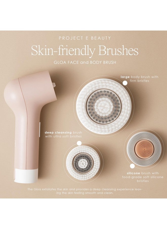 Project E Beauty Gloa Face And Body Cleansing Brush By Project E Beauty 3 Cleaning Brushes Pore Cleaner Scrub Brushes For Cleaning Exfoliate For Face & Body Brush Cleaner For Body Waterproof Skin Care Kit - Image 5