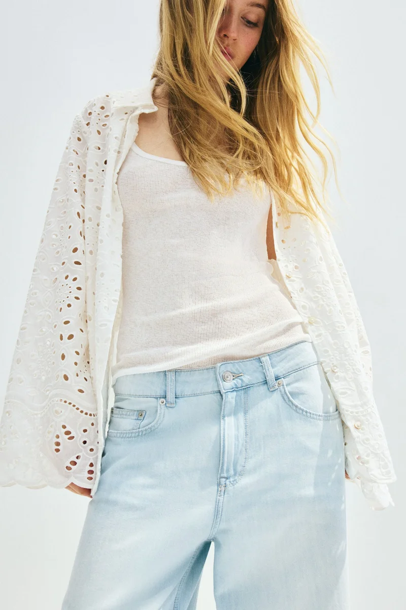 H&M Baggy Wide Low Jeans