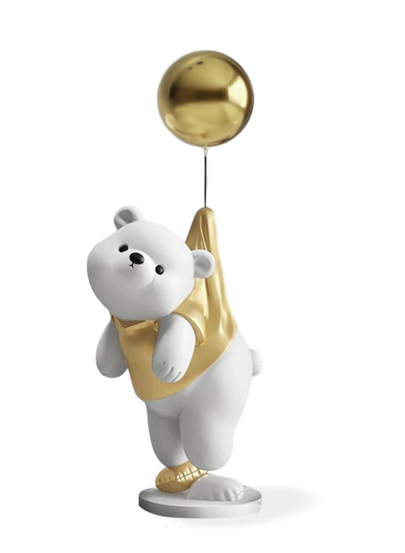 Bear Resin Statue Sculpture Crafts Collectible Height 40cm Table Decoration for Home Decor Piece  - Image 1