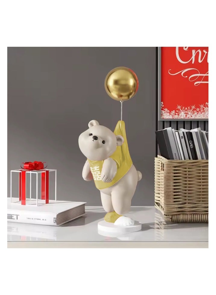 Bear Resin Statue Sculpture Crafts Collectible Height 40cm Table Decoration for Home Decor Piece  - Image 4