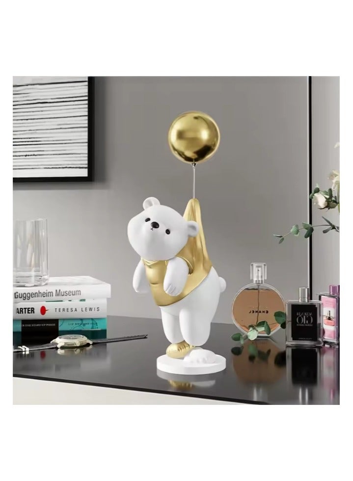 Bear Resin Statue Sculpture Crafts Collectible Height 40cm Table Decoration for Home Decor Piece  - Image 5