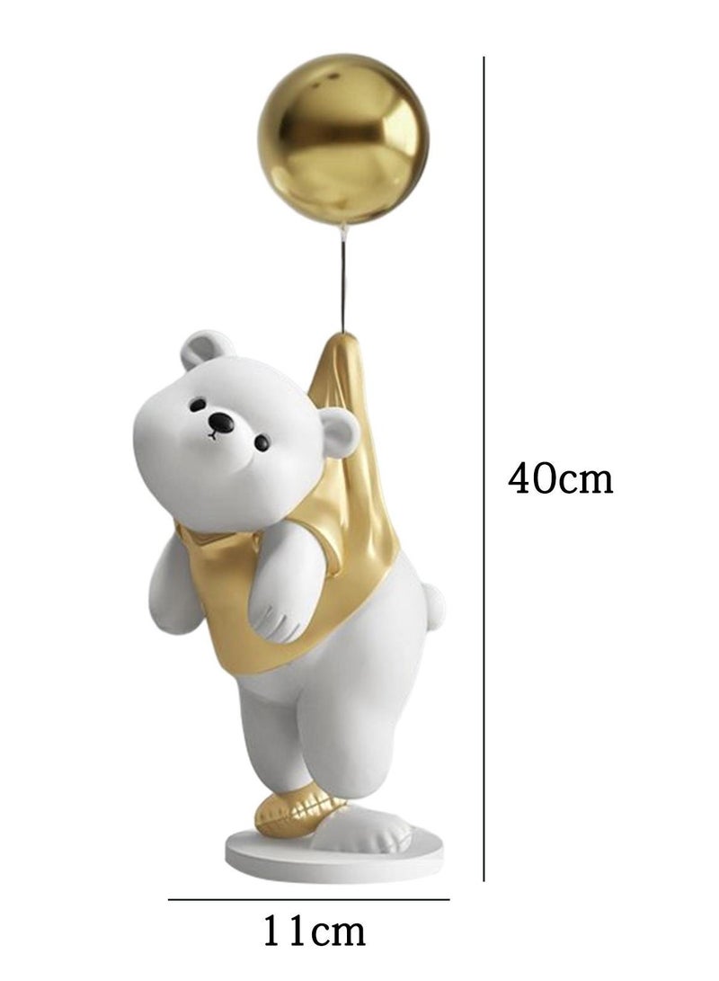 Bear Resin Statue Sculpture Crafts Collectible Height 40cm Table Decoration for Home Decor Piece  - Image 2