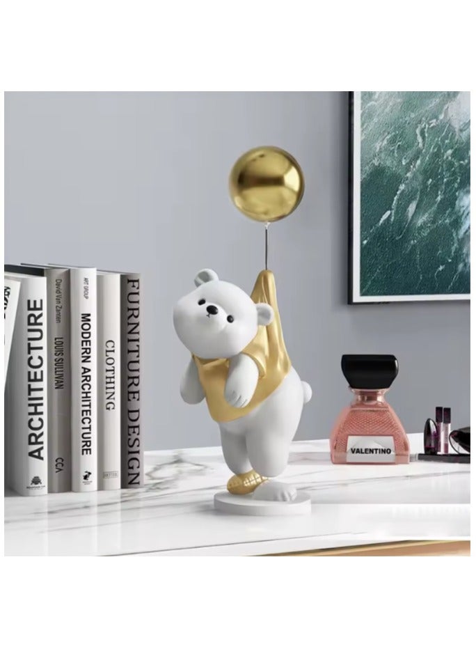 Bear Resin Statue Sculpture Crafts Collectible Height 40cm Table Decoration for Home Decor Piece  - Image 3