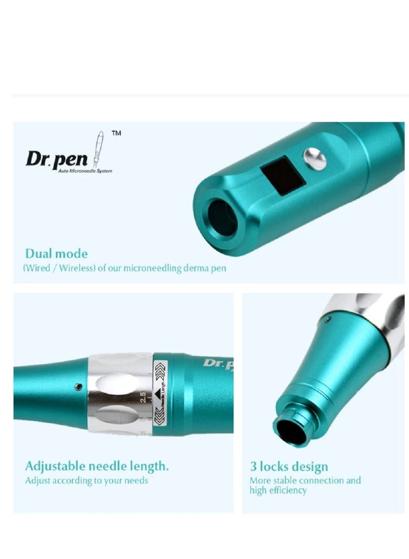 Derma Pen A6S Electric with 2pcs Needles Wireless Microneedling Professional Derma Dr.pen Auto Micro Mesotherapy Beauty Machine