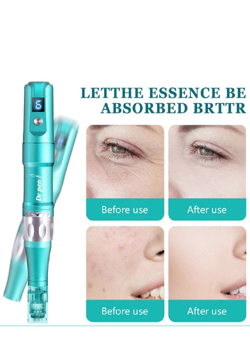 Derma Pen A6S Electric with 2pcs Needles Wireless Microneedling Professional Derma Dr.pen Auto Micro Mesotherapy Beauty Machine