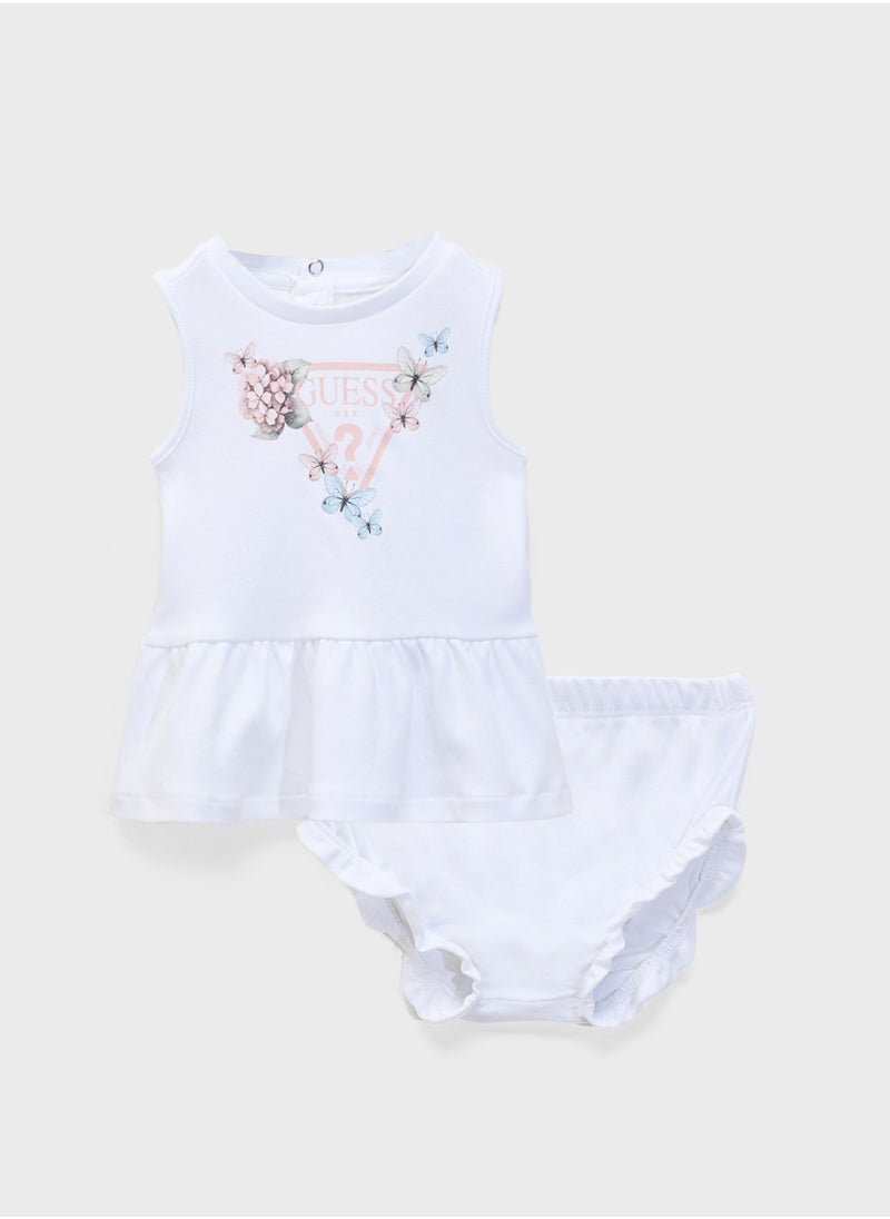 GUESS - Kids Interlock Sleeveless Dress - Image 1