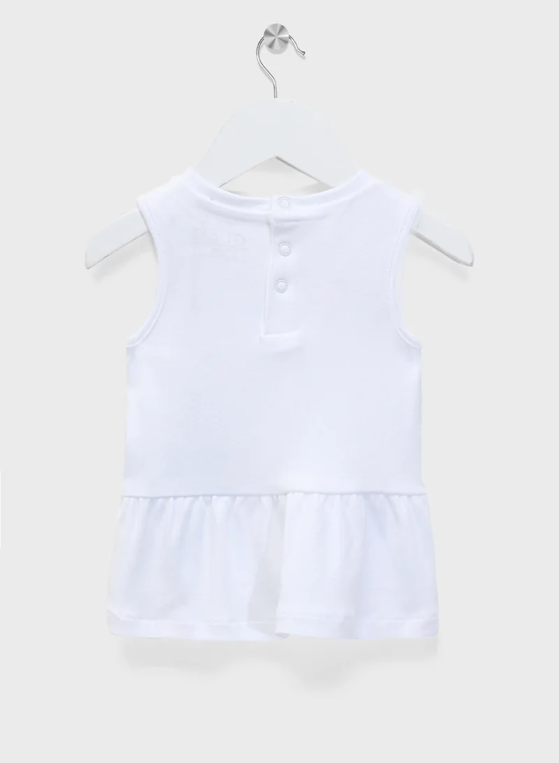 جس Kids Interlock Sleeveless Dress