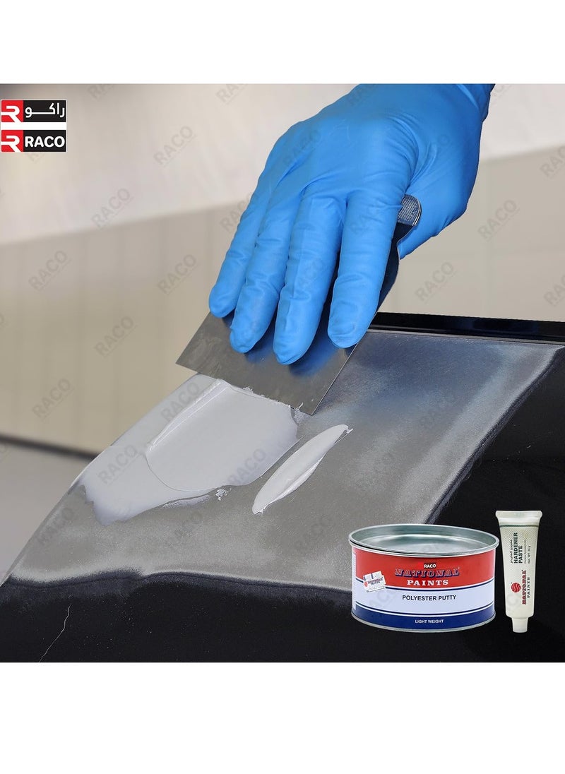 RACO National Paints Polyester Putty Body Filler for Body Scratches, Wood, Automotive, Marine, and Yacht Steel Putty High Adhesion 1.5 Kilograms  - Image 3