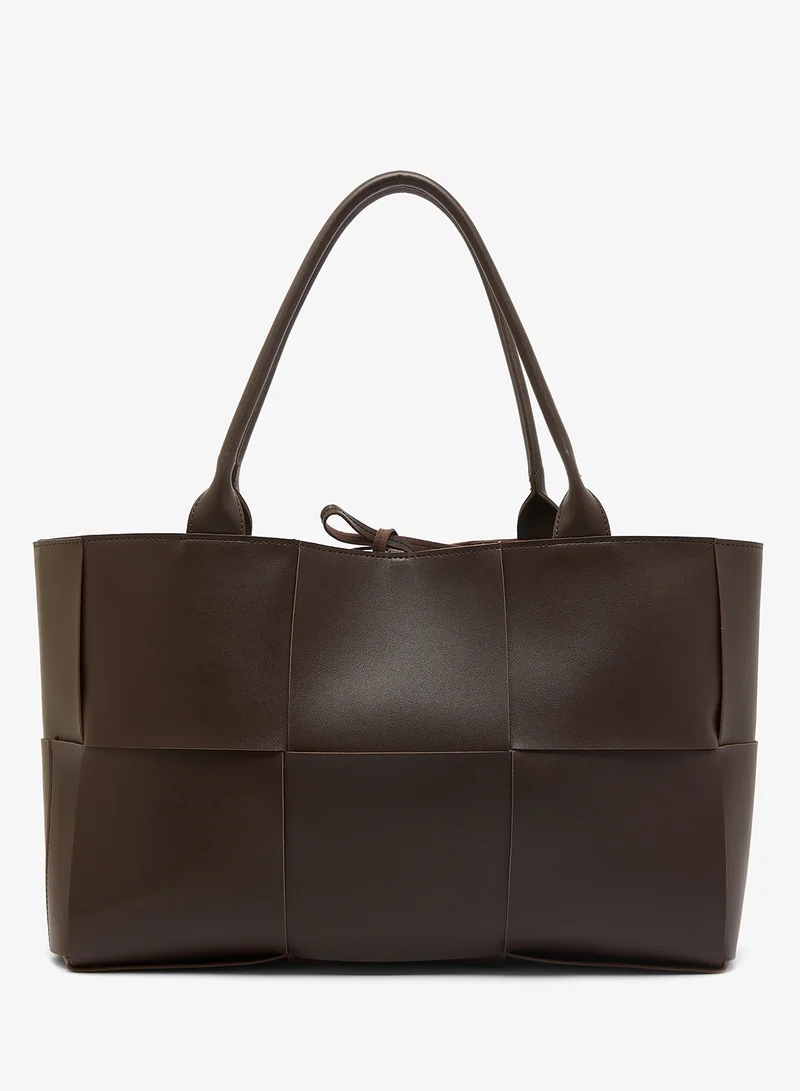 GLAMOROUS Oversized Woven Tote