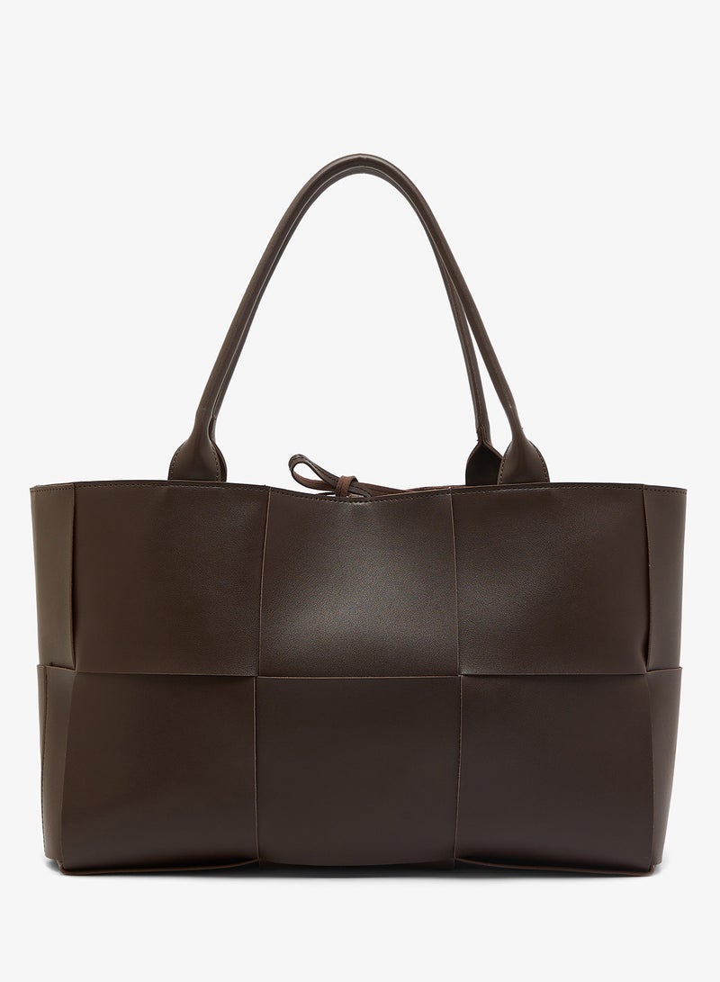 GLAMOROUS Oversized Woven Tote - Image 1