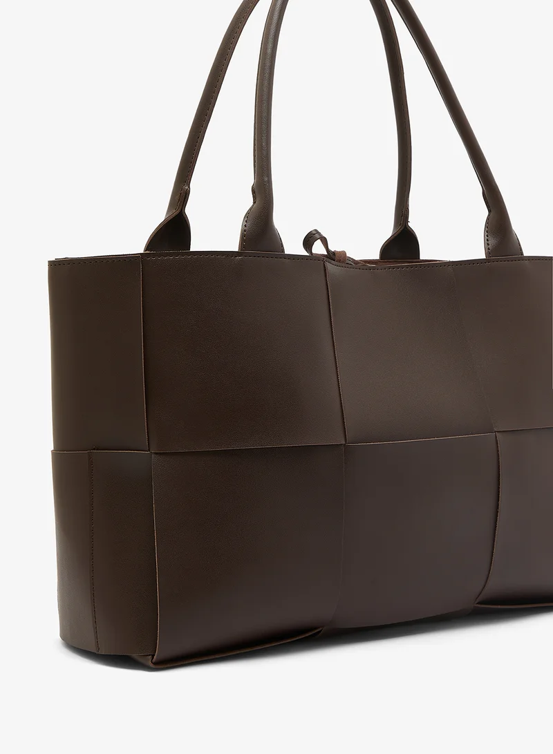 GLAMOROUS  Oversized Woven Tote for Women | Best Price UAE