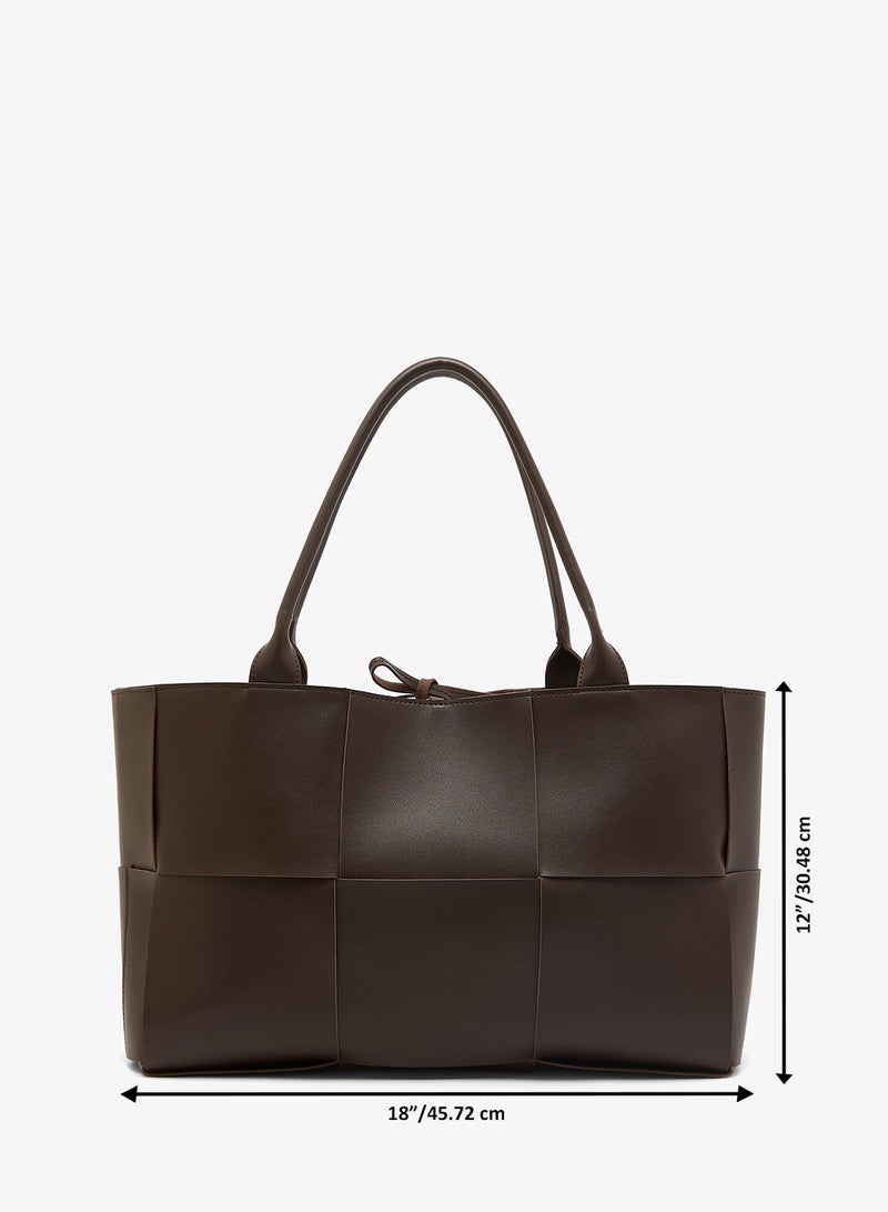 GLAMOROUS Oversized Woven Tote - Image 5
