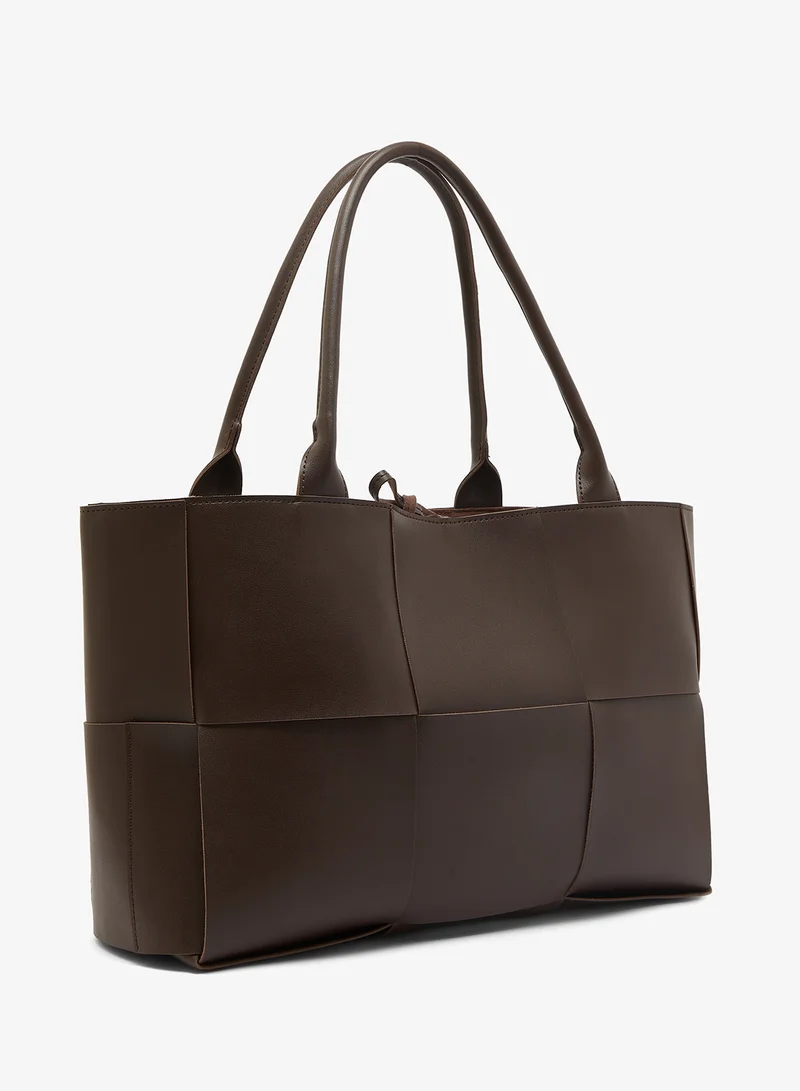 GLAMOROUS Oversized Woven Tote