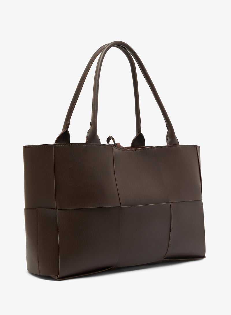 GLAMOROUS Oversized Woven Tote - Image 2
