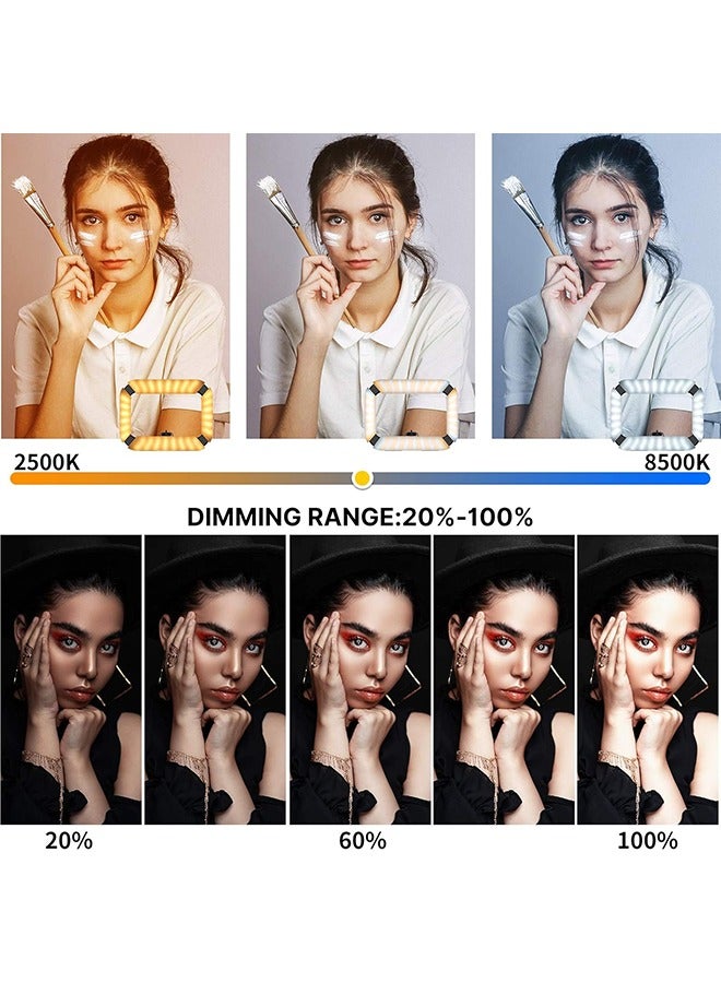 يولانزي حامل فيديو ULANZI للهواتف الذكية مزود بإضاءة، مثبت محمول للهاتف المحمول مع ضوء حلقي، ضوء سيلفي 8500 كلفن لتصوير الأفلام وتسجيل مقاطع الفيديو المباشرة على Tiktok وYouTube، مع بطارية مدمجة 8000 مللي أمبير في الساعة - Image 2