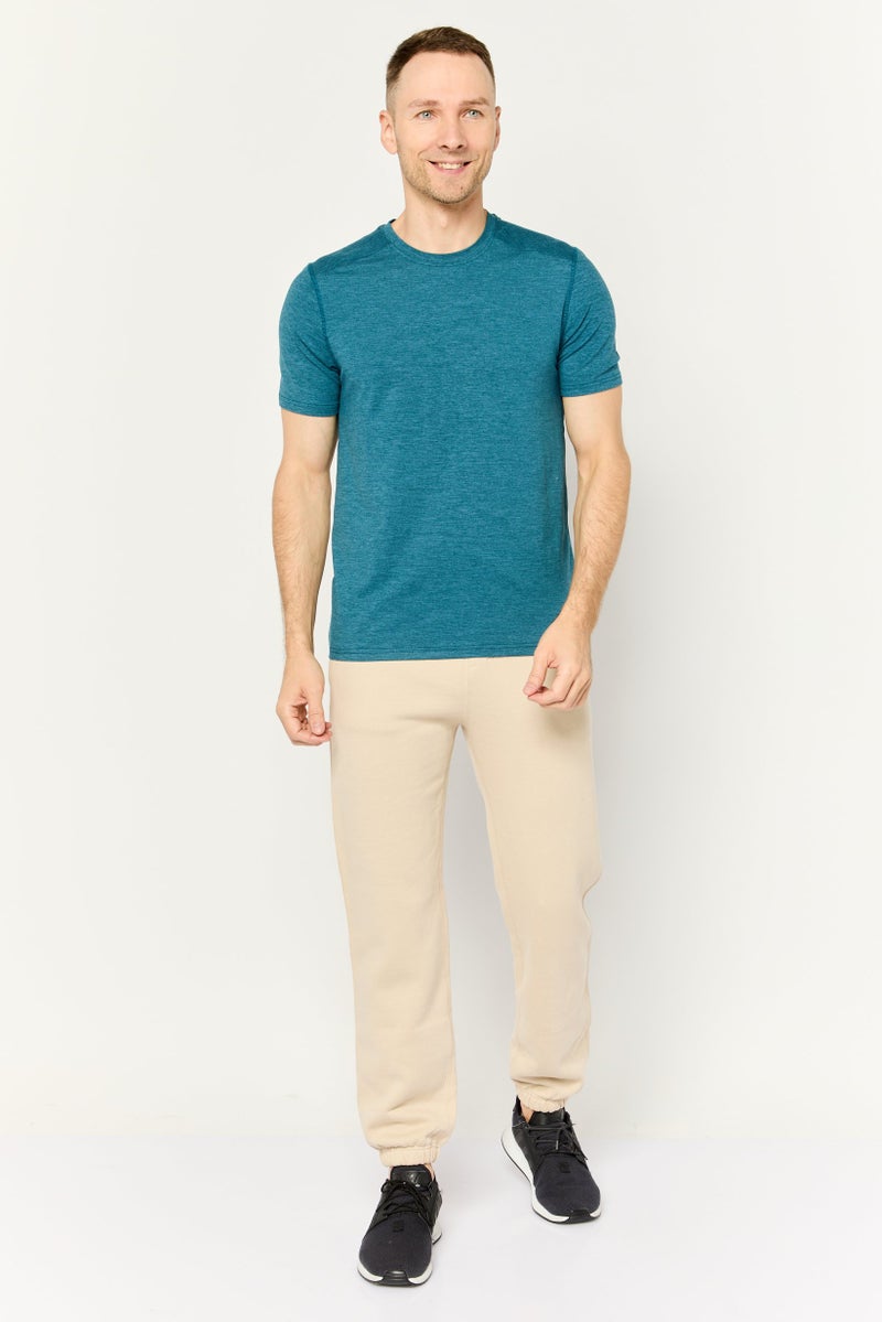 MOTION Men Sportswear Fit Short Sleeves Outdoor T-Shirt, Green - Image 2