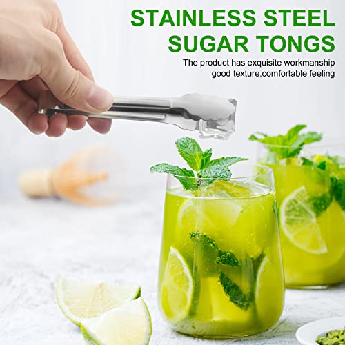 ACAUTO Serving Tongs,Buffet Tongs, ACAUTO Stainless Steel Food Tong Serving Tong Small Serving Tongs Stainless Steel Mini Appetizer Tongs, Set of 6 (5 Inch(12 Pack)) - Image 4