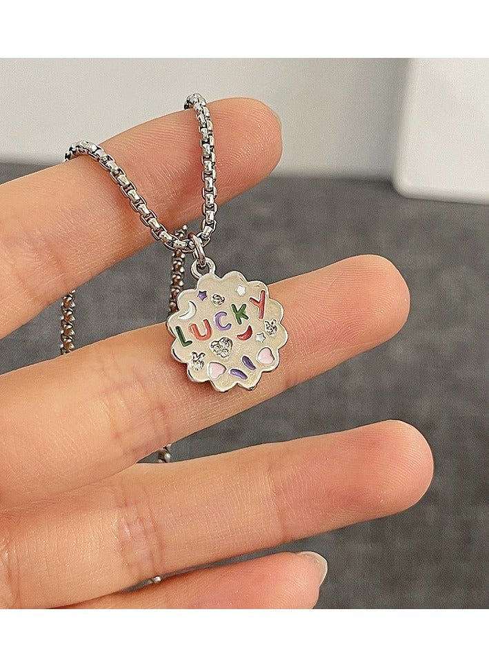 Goolsky Lucky Charm Pendant Necklace – Dainty Symbolic Jewelry for Women, Minimalist Daily Wear Gift, Lucky Meaning - Image 1