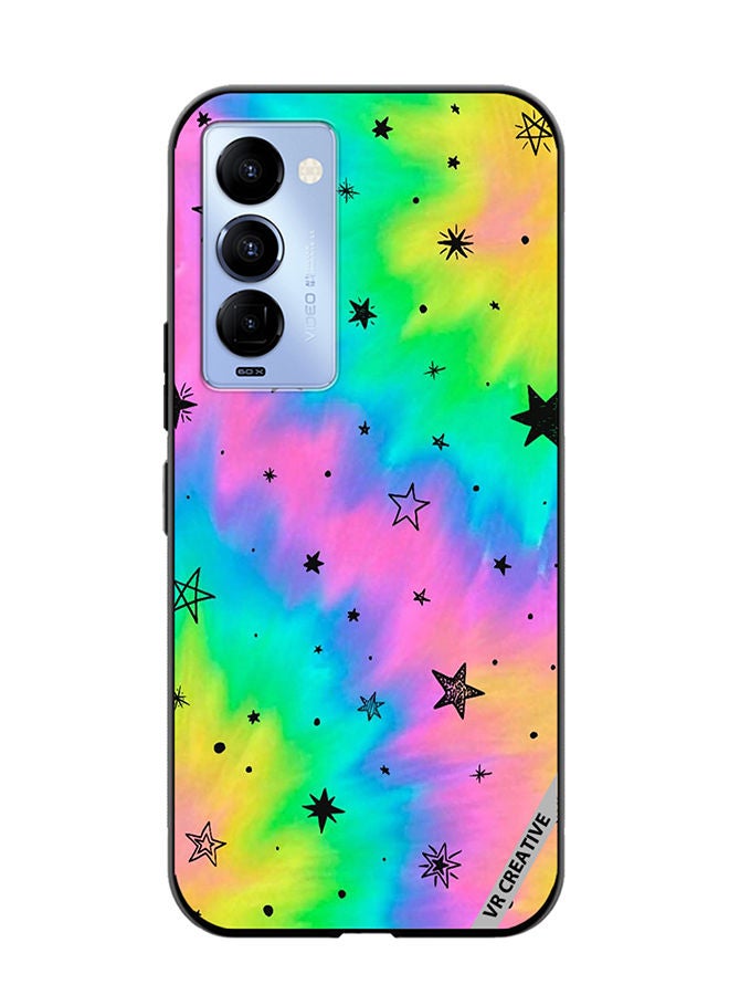 VR CREATIVE Protective Case Cover For Tecno Camon 18/18 P Star Design Multicolour - Image 1