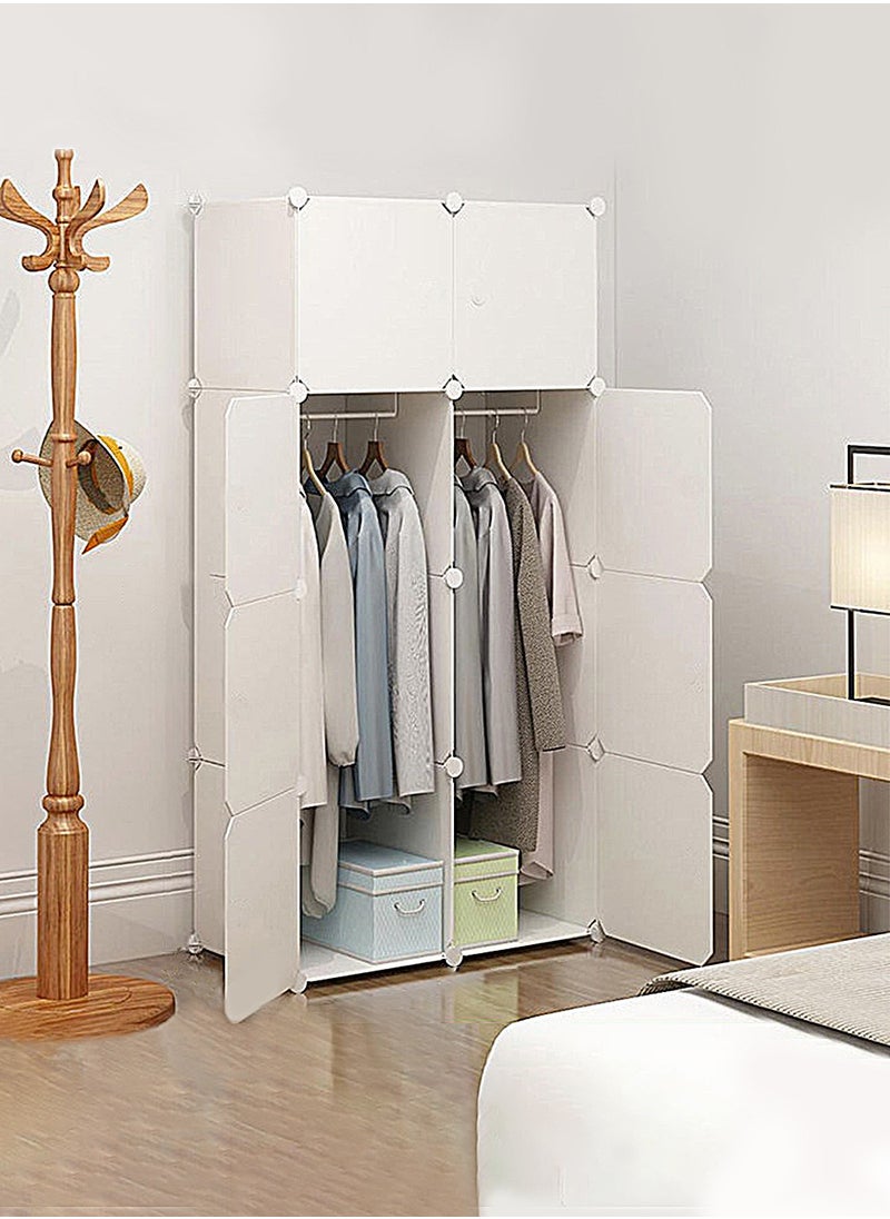 Arabest Portable Wardrobe Plastic Small Combination Storage Cabinet 147x75x47cm  - Image 1