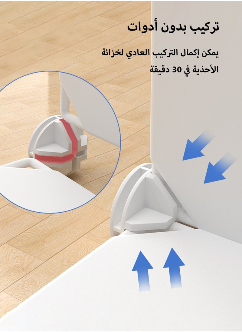 Arabest Portable Wardrobe Plastic Small Combination Storage Cabinet 147x75x47cm  - Image 4