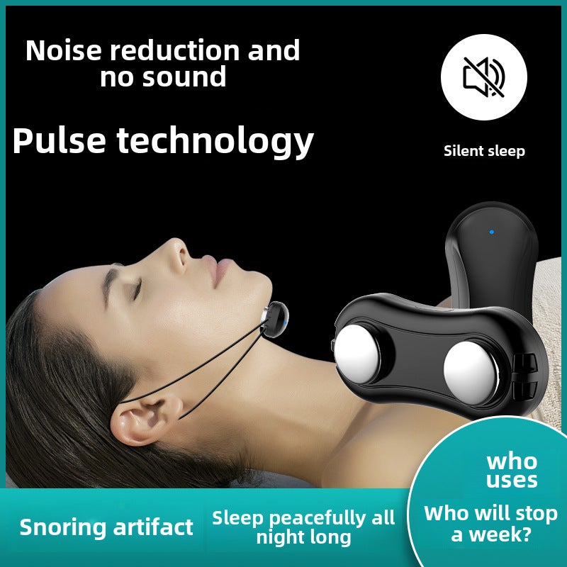 Anti-Snoring Device for Quiet Sleep Black