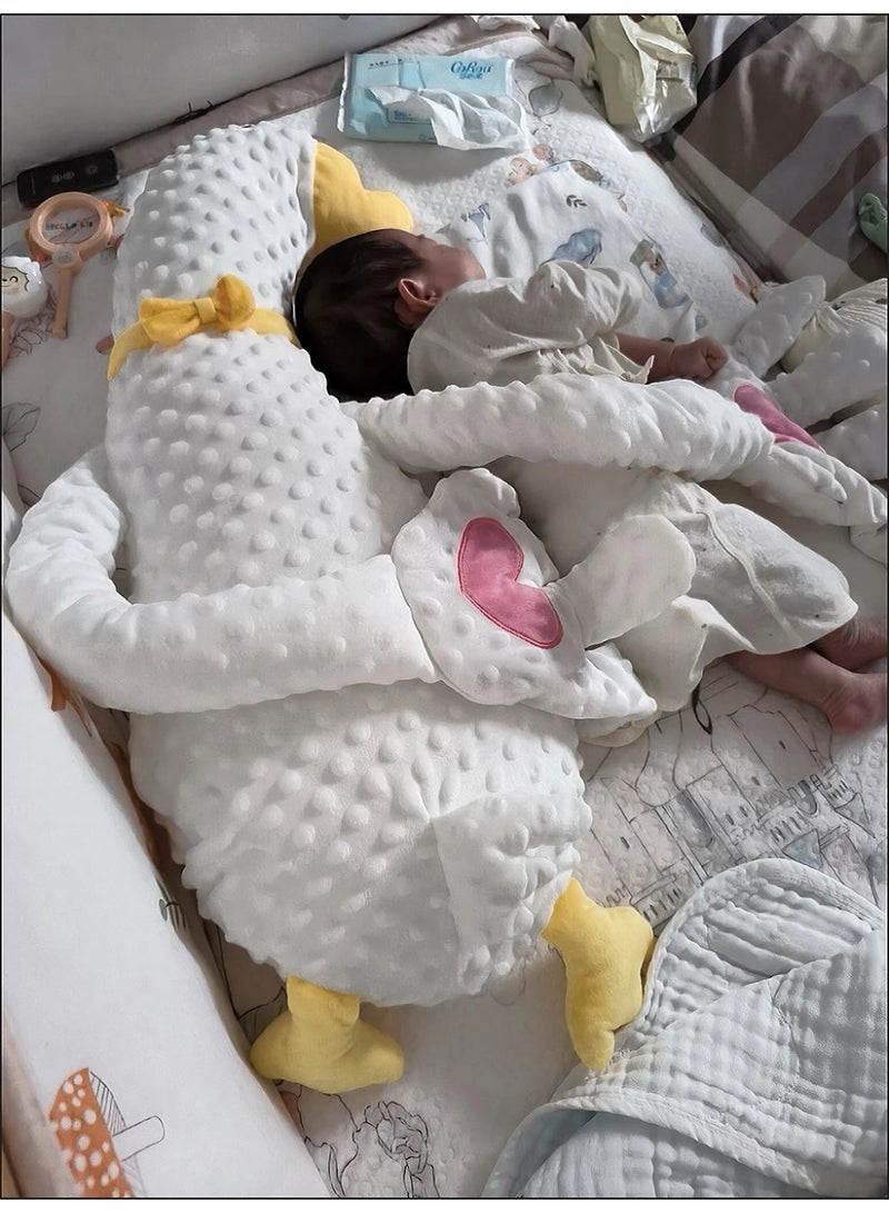 لعبة تهدئة نوم الأطفال مع وسادة تهدئة تلقائية، وسادة تربيت لحديثي الولادة، مهدئ نوم للأطفال، وسادة نوم ورعاية للأطفال مع جهاز تحكم عن بعد، وسادة تهدئة الرضع للوقاية من الانهيار، بتصميم لطيف على شكل إوزة، هدية للحوامل وهدايا للأطفال حديثي الولادة - Image 3