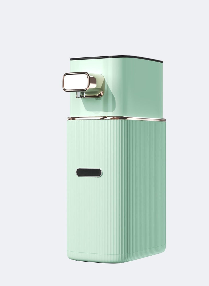 إيفرين موزع مياه فوري محمول - قابس أوروبي سريع التسخين في 3 ثوانٍ مع التحكم في درجة الحرارة وسخان سطح مكتب صغير للمكتب مناسب للسفر للشاي والقهوة والحليب بدون بطارية مزود طاقة كهربائية بلاستيك متين - Image 1