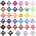 AUSTOR 35 Pieces Polyhedral Dice 10 Sided Game Dice Set Mixed Color 10 Sides Dice Assortment with a Black Velvet Storage Bag for DND RPG MTG Table Games - Image 3