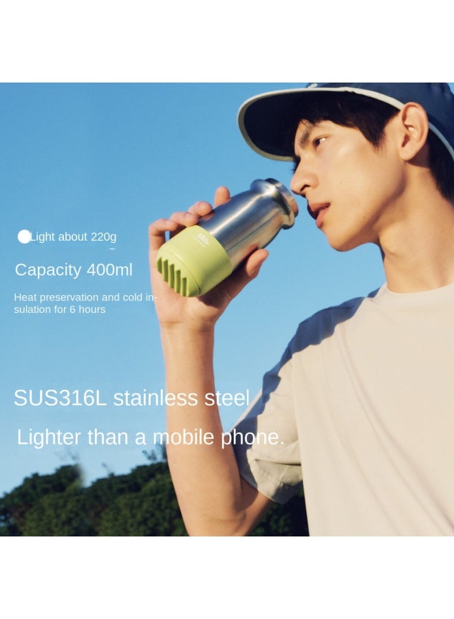 Back To-school Season Must-buy】400ml Thermal Flask For Men And Women, Super Lightweight And Portable Stainless Steel Bottle For Students - Image 2