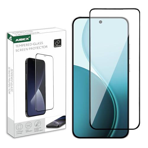 AIBEX Tempered Glass for Oppo Reno 14 5G | 9H Hardness | Anti-Glare & Anti-Fingerprint | Water Resistant | Edge-to-Edge Full Screen Protector | Bubble-Free Installation - Image 1