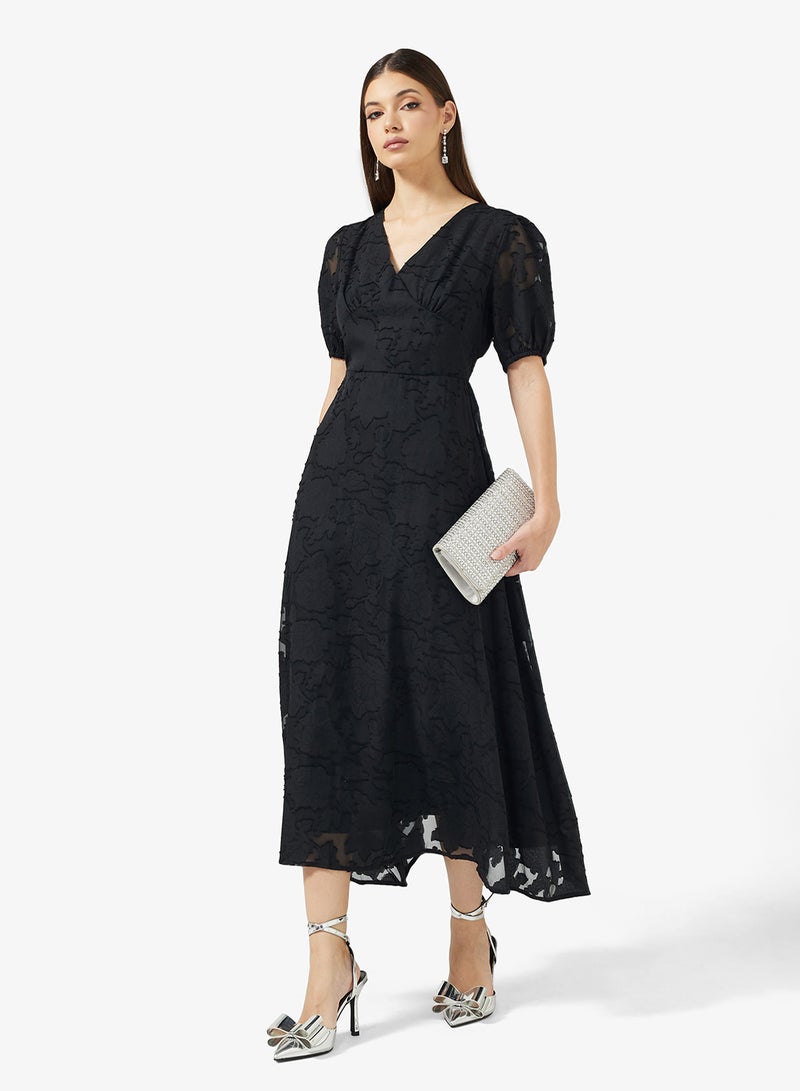 ELLA Puff Sleeve Dress - Image 1
