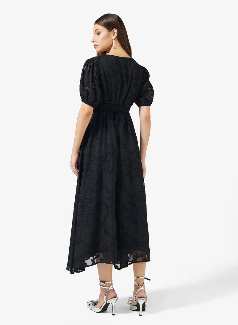 ELLA Puff Sleeve Dress - Image 2