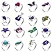 SUMERSHA 16Pcs Mood Rings Adjustable Color Changing Rings for Women Birthday Party Favors Halloween Costume Props - Image 2