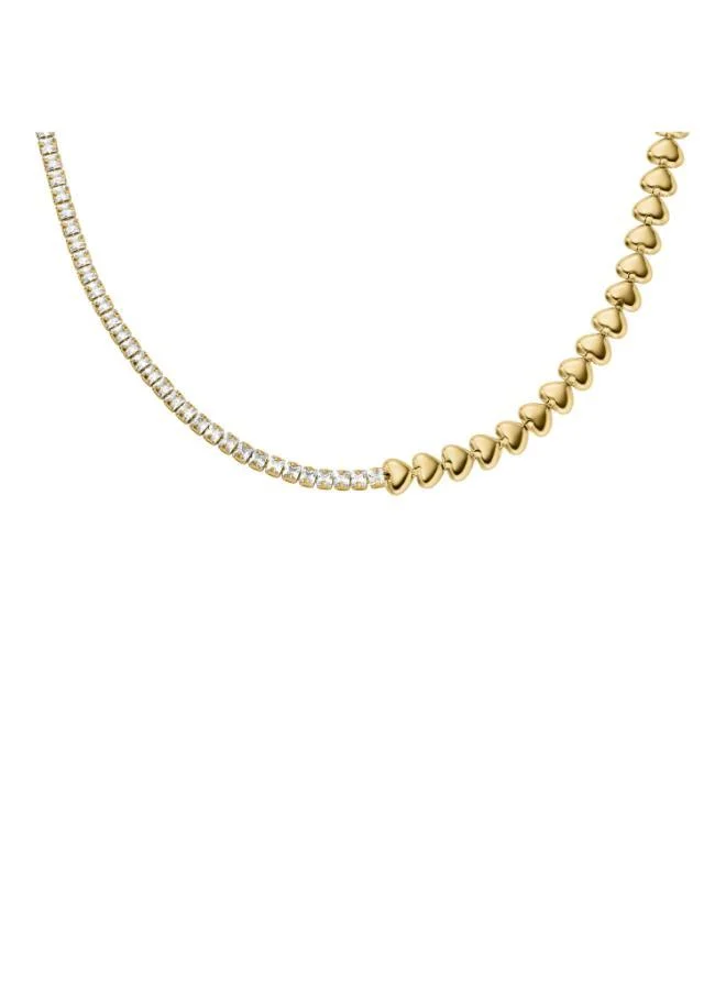 FOSSIL JA7302710 Base Metal Jewelry with Cubic Zirconia